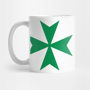 Cross of Saint John / Maltese cross (green) Mug